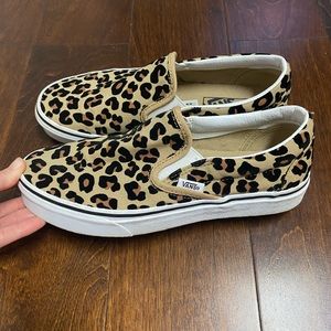 Leopard Slip In Vans Woman’s Sneakers Size 8